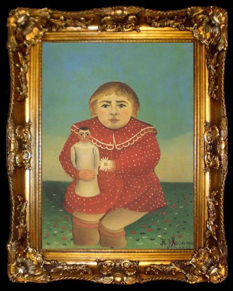 framed  Henri Rousseau Portrait of a Child, ta009-2